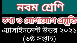Class 9 Ict assignment Answer 2021
