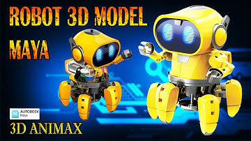 ROBOT 3D MODELING IN MAYA | ROBOT MODELING  | HOW TO CREATE ROBOT IN MAYA | MODELING FOR BEGINNER