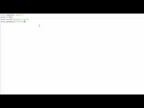 How to create a window in Tkinter  python