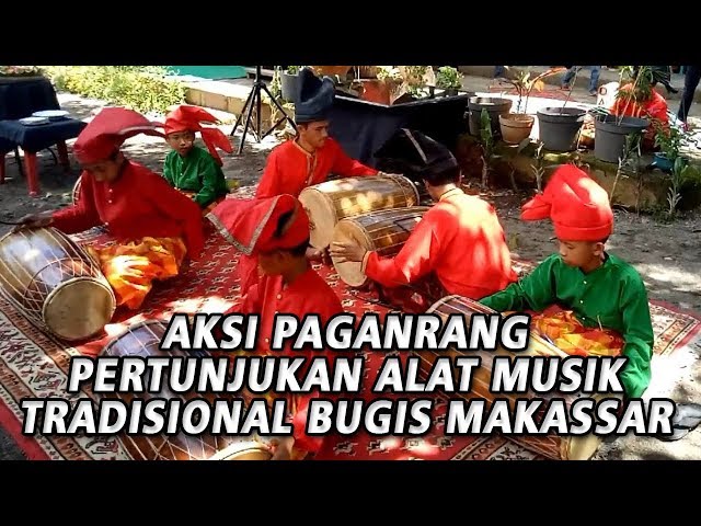 Paganrang atau Ganrang, Pertunjukan Alat Musik Tradisional Suku Bugis Makassar, Gendang tabuh class=
