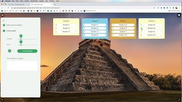 Using Classroomscreen to Randomize Groups and Provide Visual Cues