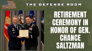 Retirement ceremony in honor of Gen Chance Saltzman The Defense Room