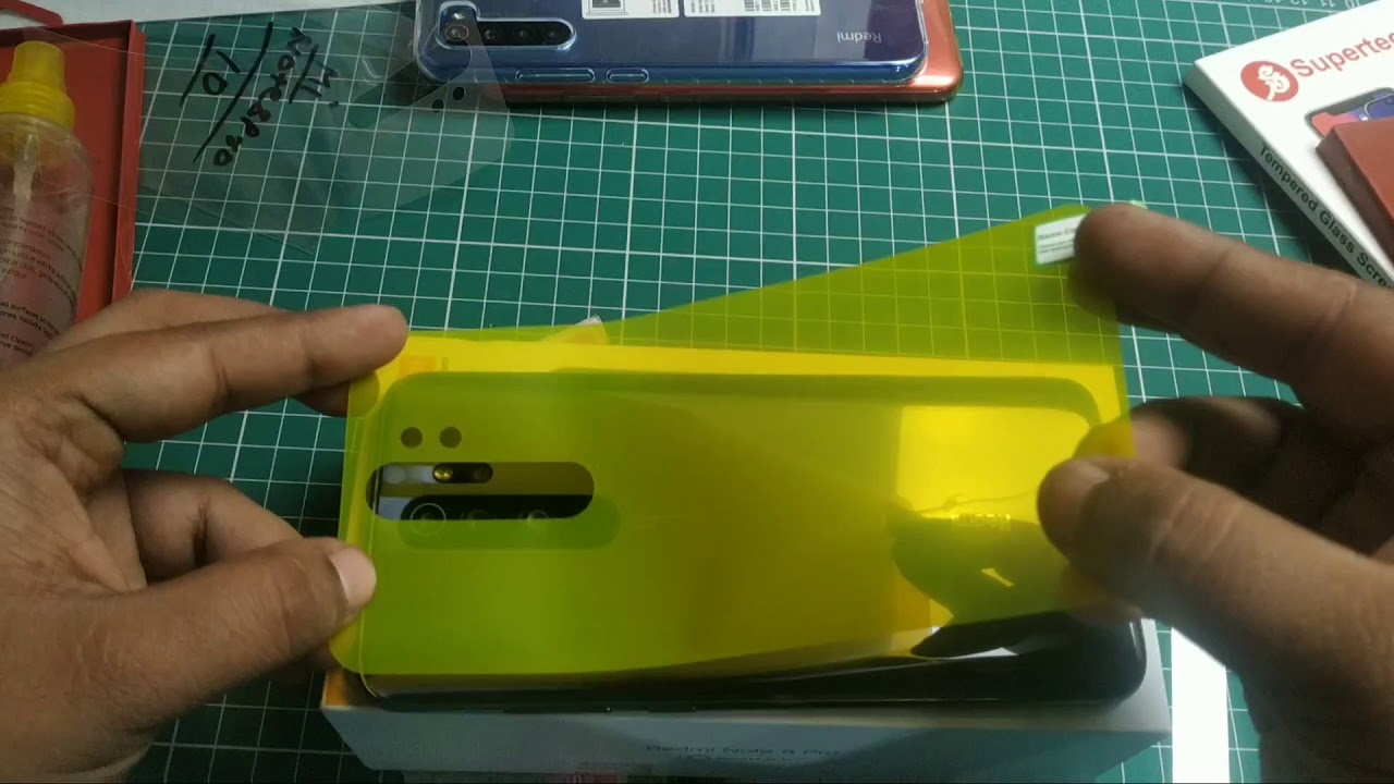 Redmi Note 8 Pro Back Tempered Glass Protector, Redmi Note 8 Pro Tempered Glass