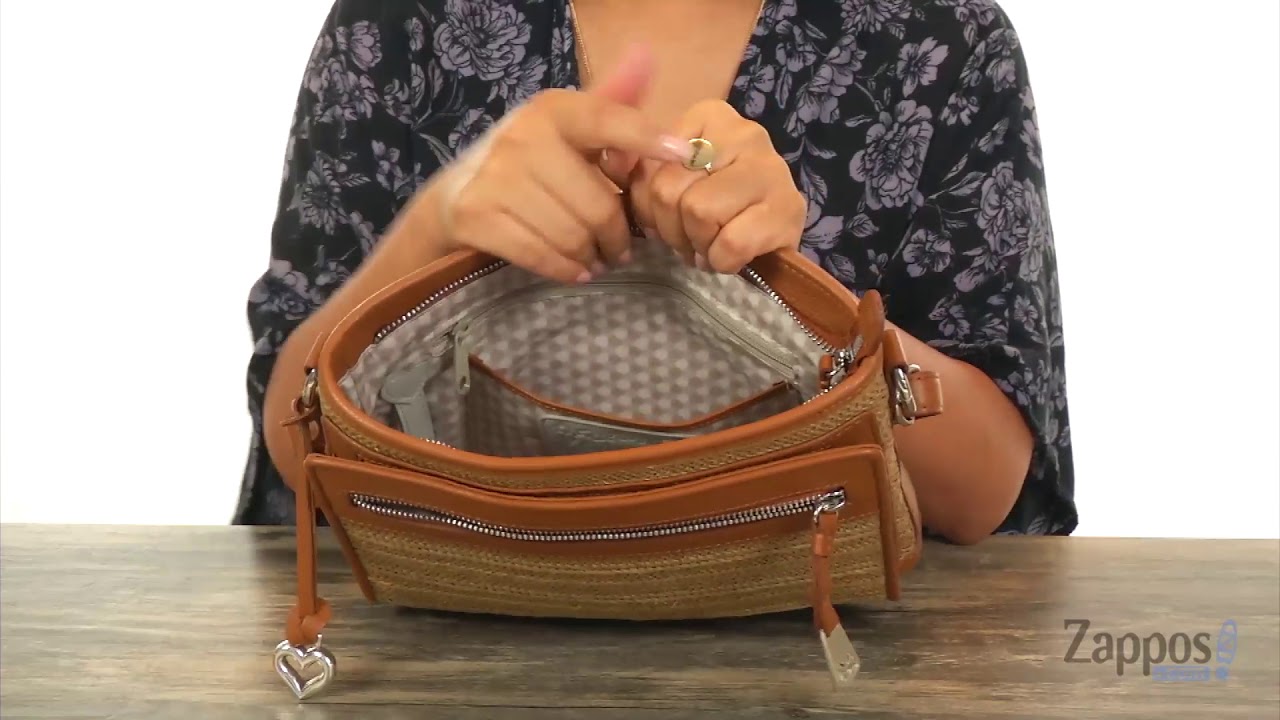 Brighton Brooklyn Straw Crossbody Organizer SKU 8871267 YouTube