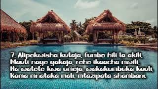Karudi Baba Mmoja – Swahili Poem 《The Father's Last Words》