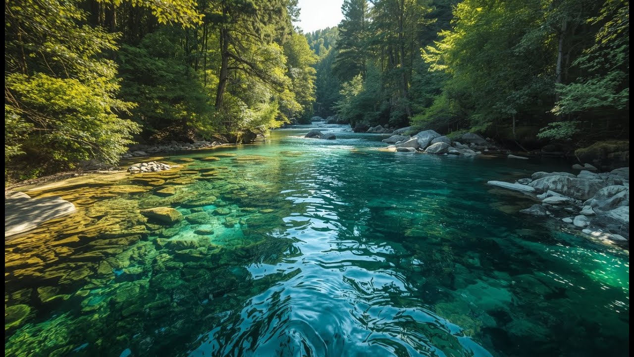 Relaxing River ASMR | Gentle Water Sounds for Sleep, Study & Meditation