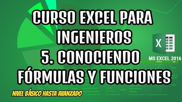 CURSO EXCEL PARA INGENIEROS  (FORMULAS Y FUNCIONES)
