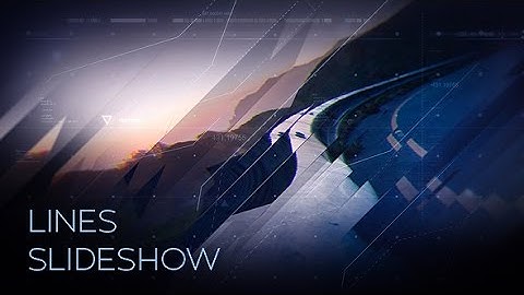 After Effects Template: Lines Slideshow