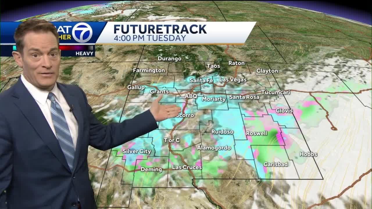 Winter storm impacts New Mexico - YouTube