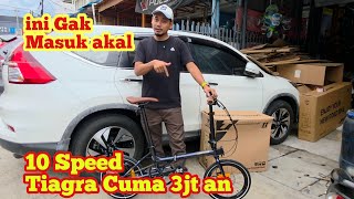 Sepeda Lipat Mewah UNITED BLACK HORSE 10Speed Tiagra Lagi Clearance SALE