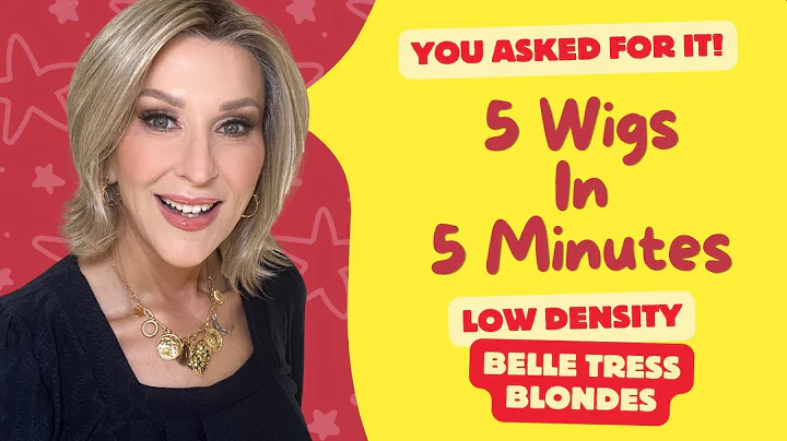 5 WIGS | 5 MINUTES | 5 BLONDES | Belle Tress LOW DENSITY Blonde WIGS | You Asked For It Starts NOW!