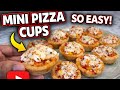 Minni Pizza Cups | Cheese Pizza Cups | Recipe