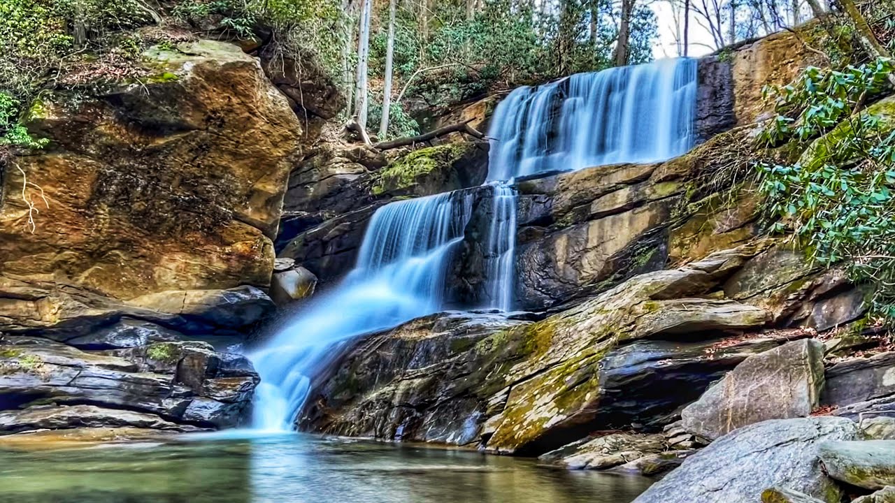 Little Bradley Falls Natural Cinematic Saluda, NC YouTube