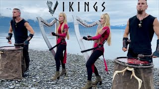 VIKINGS  If I Had A Heart (Fever Ray) Harp Twins + @VolfgangTwins