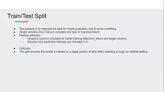 DSC-672 Group-11 | Predictive Maintenance| Project update- 3