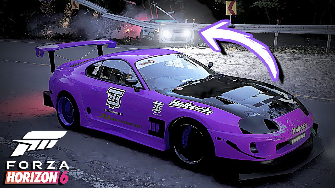 Forza Horizon 6 - SUPRA Causes CRASH on TOUGE! - #26 - YouTube