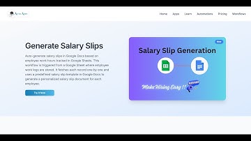 Salary Slip Generation Using Google Sheet Into Google Doc