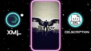 WO PLAYER HAI SIR 🖤🥀 XML TREND💞 ||ATTITUDE XML FILE⚡😎 || NEW TREND XML FILE 🥵💯 ||ALIGHTMOTION 😈⚡||