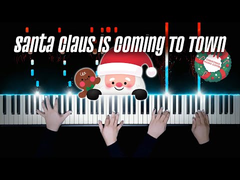 Santa Claus Is Coming To Town (Piano Sheet+Drum Backing Track) - Michael Buble