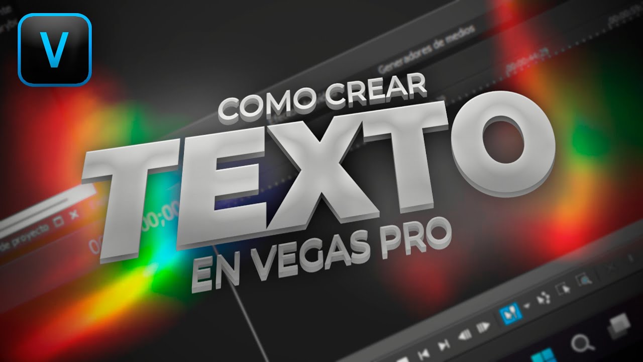 Como Hacer Textos Facil & Rapido | Sony Vegas Pro Tutorial