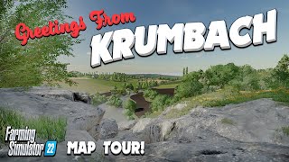 STUNNING “KRUMBACH” FS22 MAP TOUR! | NEW MOD MAP! | Farming Simulator 22 (Review) PS5.