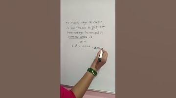 cube surface area increase percentage #maths