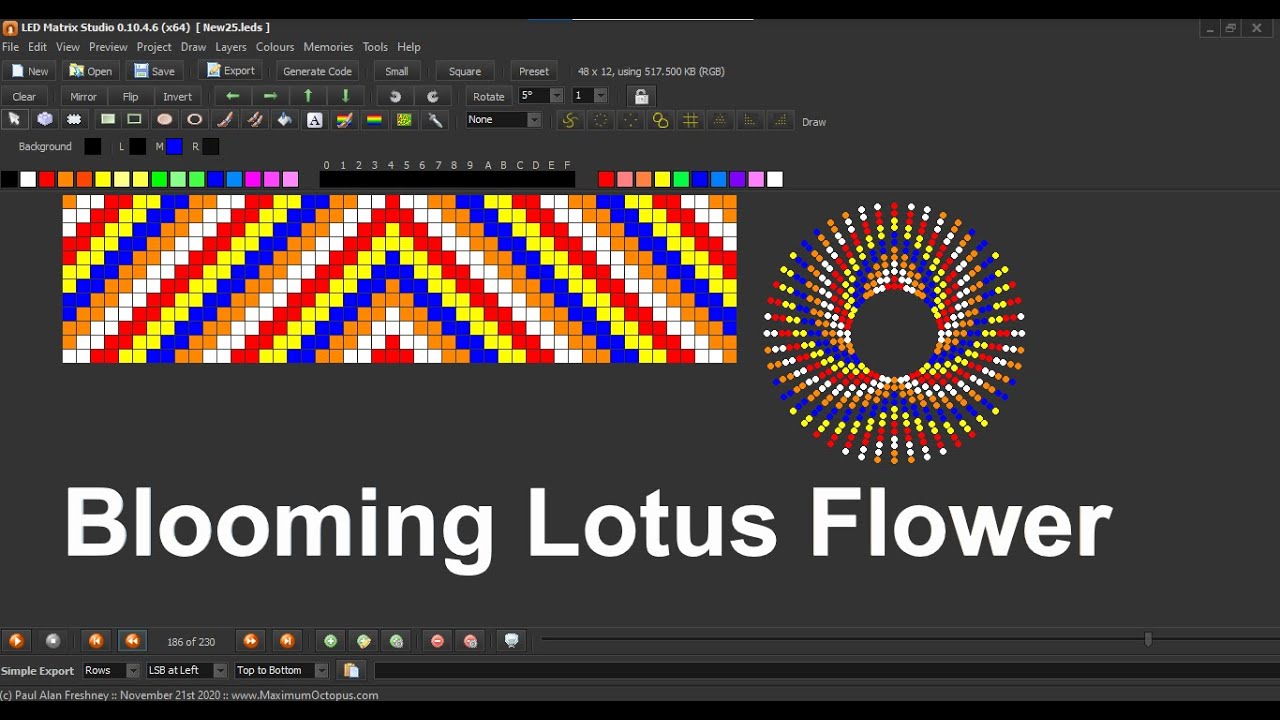 Led Matrix Studio Nelum Mala නෙළුම් මල / 