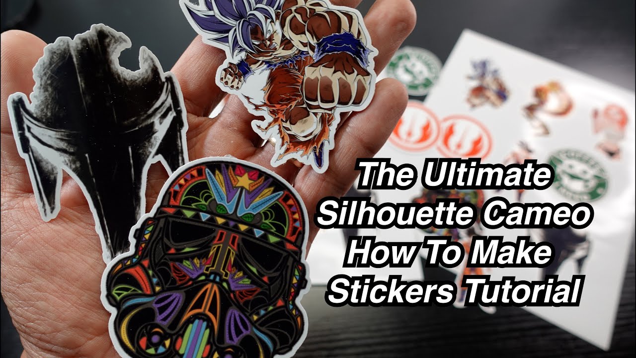 How To Make Stickers With Your Silhouette Cameo  The Ultimate Print and  Cut Sticker Tutorial 