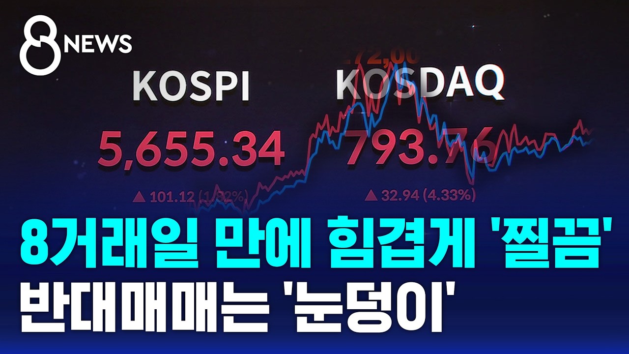 8거래일 만에 힘겹게 반등..반대매매는 '눈덩이' / SBS 8뉴스