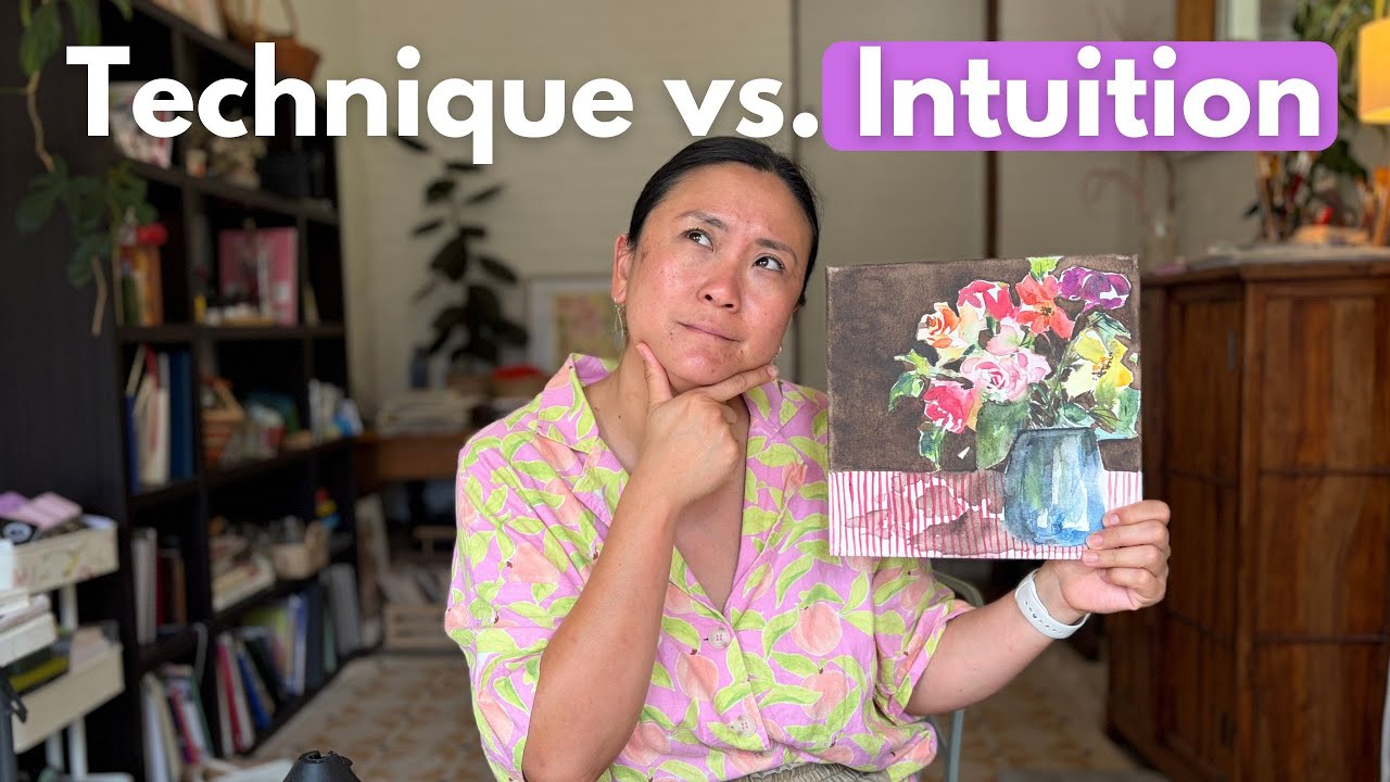 Освоить технику свободной акварели только с помощью техники невозможно.