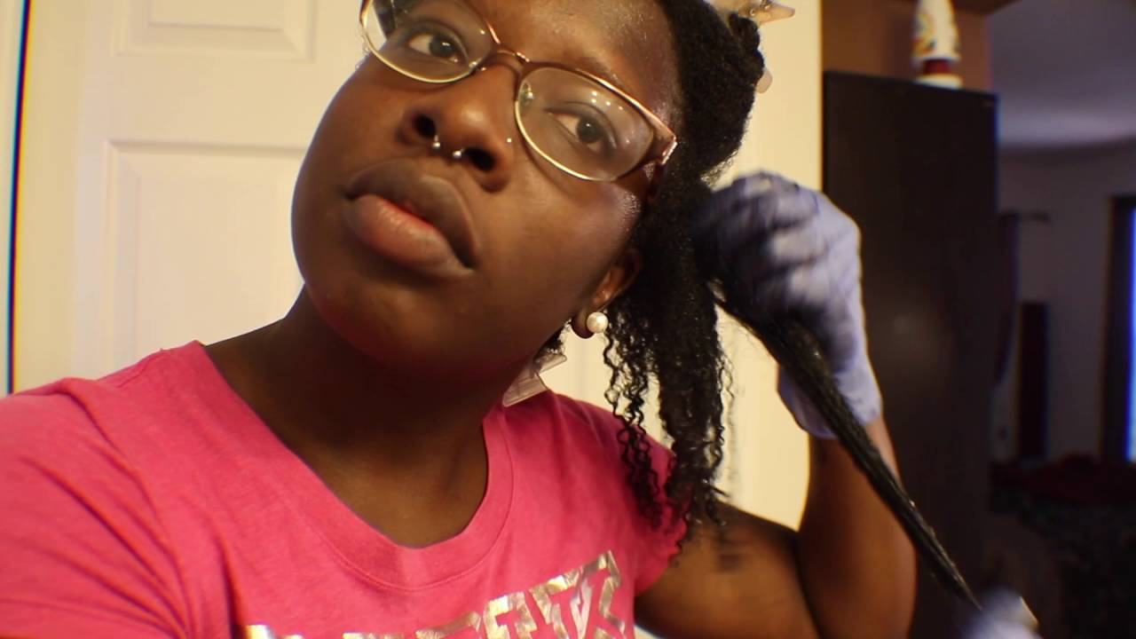 Adore Jet Black Rinse On Colored Natural Hair Youtube
