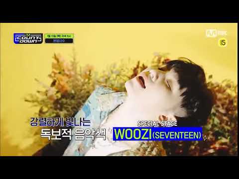 Woozi will perform "Ruby" special stage on mcountdown