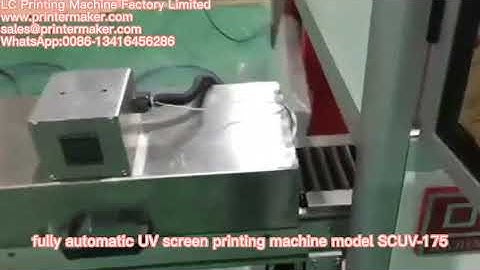 Metal tubes Fully automatic UV Screen Printer model SCUV-175