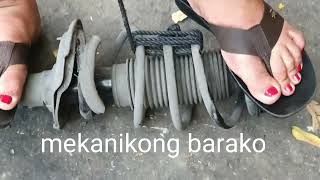 change shock absorbers,and check other parts,tanggal langitngit at kalampag,hyundai accent 2018