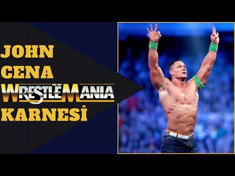 John Cena'nın Bütün Wrestlemania Maçlarını Değerlendiriyorum | WRESTLEMANIA KARNELERİ