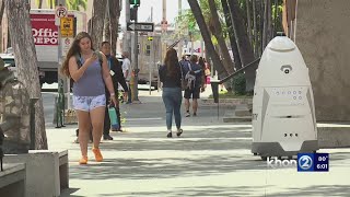 Robot security downtown getting lots of attention