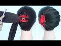 new french bun hairstyle with using clutcher || beautiful hairstyle || prom hairstyles || hairstyle