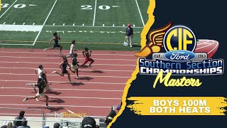 2025 TF - CIF-Southern Section Ford Masters Track & Field Meet - Boys 100M Dash