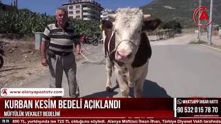 Kurban Kesi̇m Bedeli̇ Açiklandi