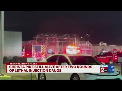 Christa Pike's still alive after 2 rounds of lethal injection drugs, witnesses say