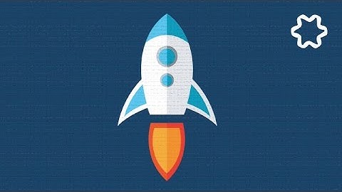 illustrator tutorial : how to create a rocket logo design ( professional flat design for beginners )