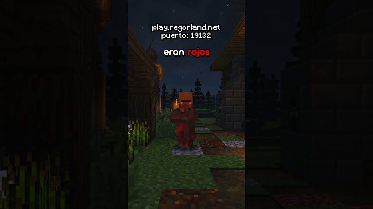 Encontré Aldeanos Rojos en mi server de Minecraft!