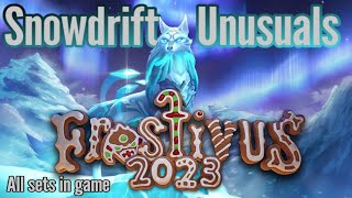 The 27,000 Key Unusual Collection! All Snowdrift Unusual Items