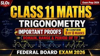 Class 11 Maths | Important Trigonometry Proofs | Confirm 8 Marks  | SLO Based Exam Preparation