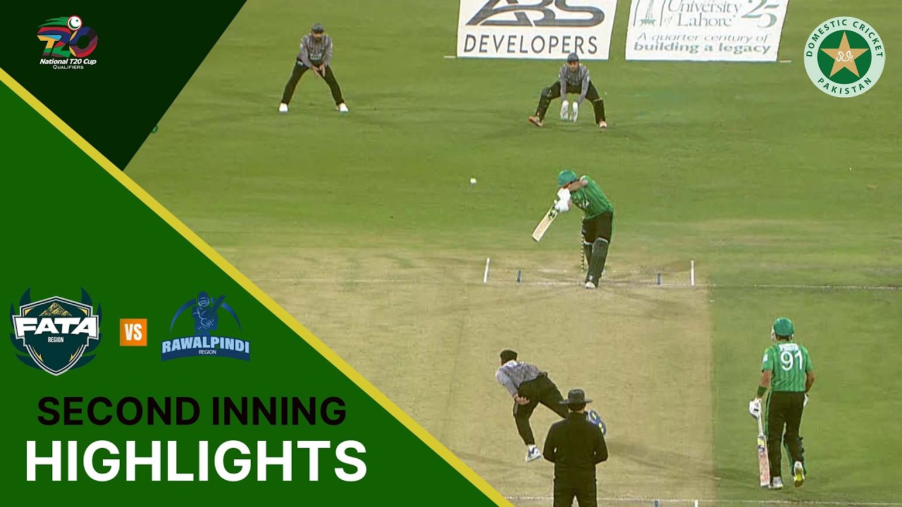 2nd Innings Highlights | FATA Region vs Rawalpindi Region | National T20 Qualifier | M 3 | MZA1T