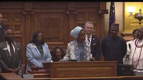 The Queen Consort Of Warri Kingdom Olori Atuwatse III at Georgia State Senate