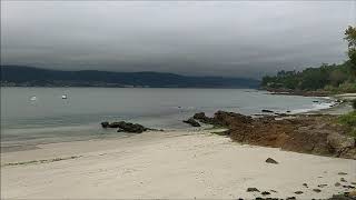 Playa de Aguete, en Marín. Ría de Pontevedra.