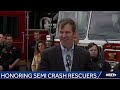 LIVE: Leaders honor first responders from the Clark Memorial Bridge semi crash