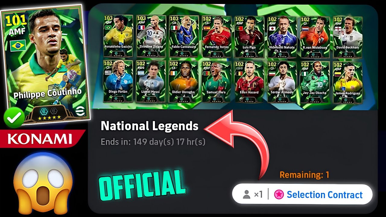 😱 Новый эпический набор «Национальные легенды» вас потрясёт! eFootball 2026 Mobile