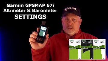 Garmin GPSMAP 67i Altimeter & Barometer Settings